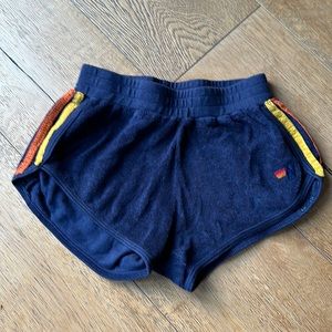 Aviator Nation shorts in blue. 💙